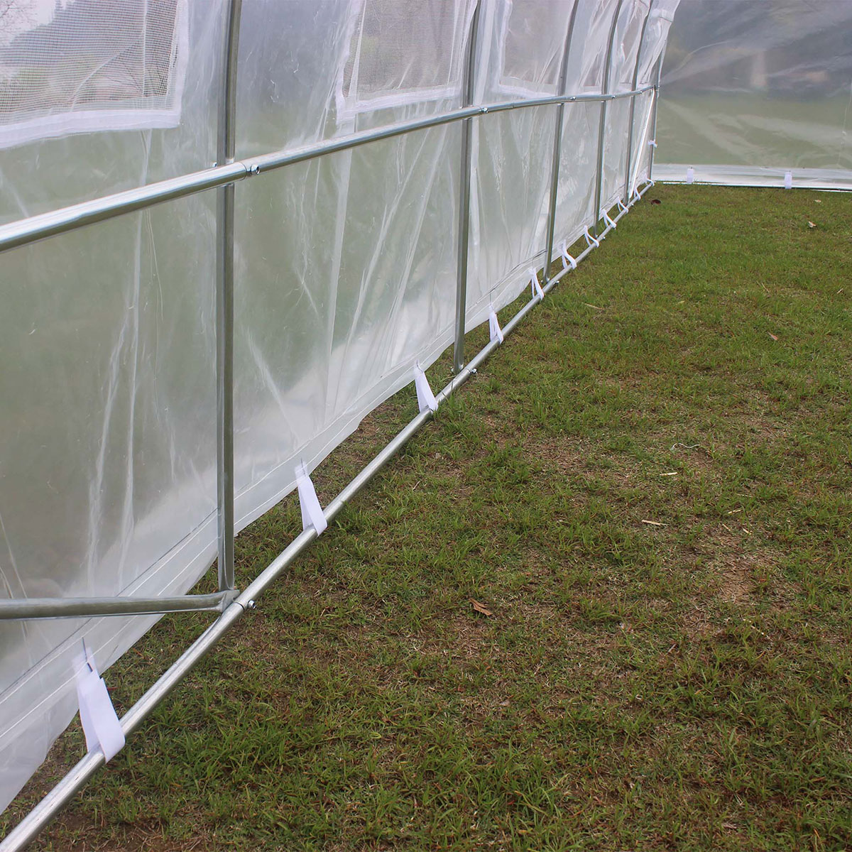 Tunnelväxthus 18m2-PE Transparent Transparent