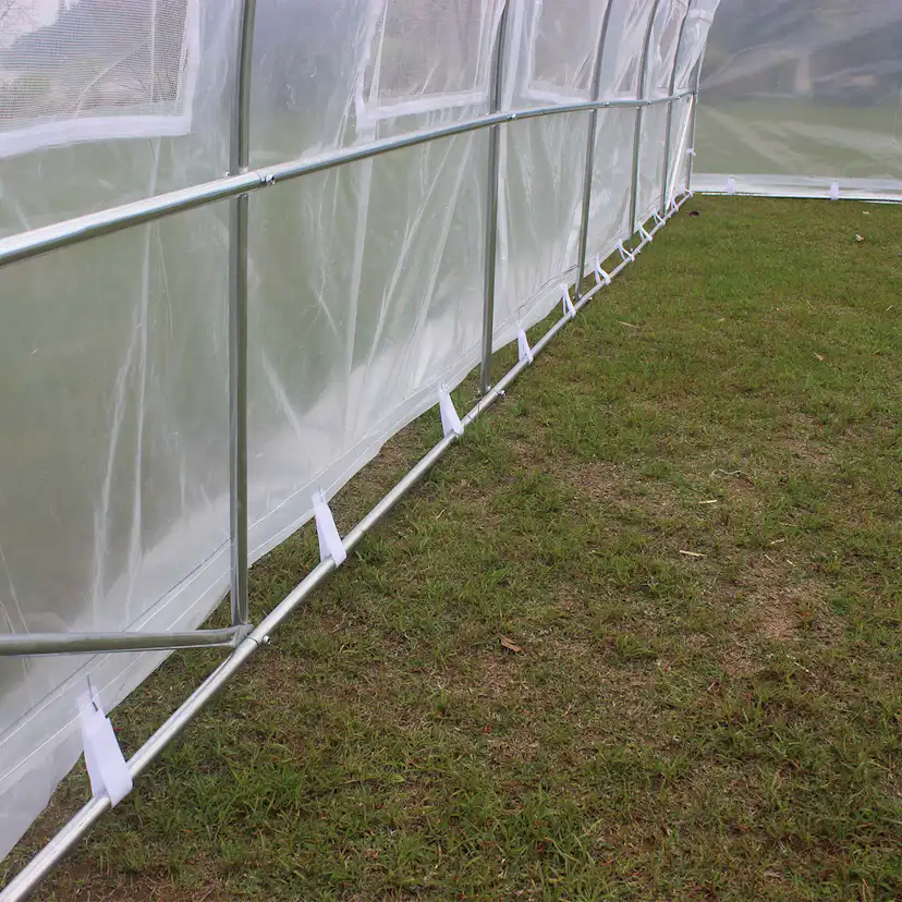 Tunnelväxthus 18m2-PE Transparent Transparent
