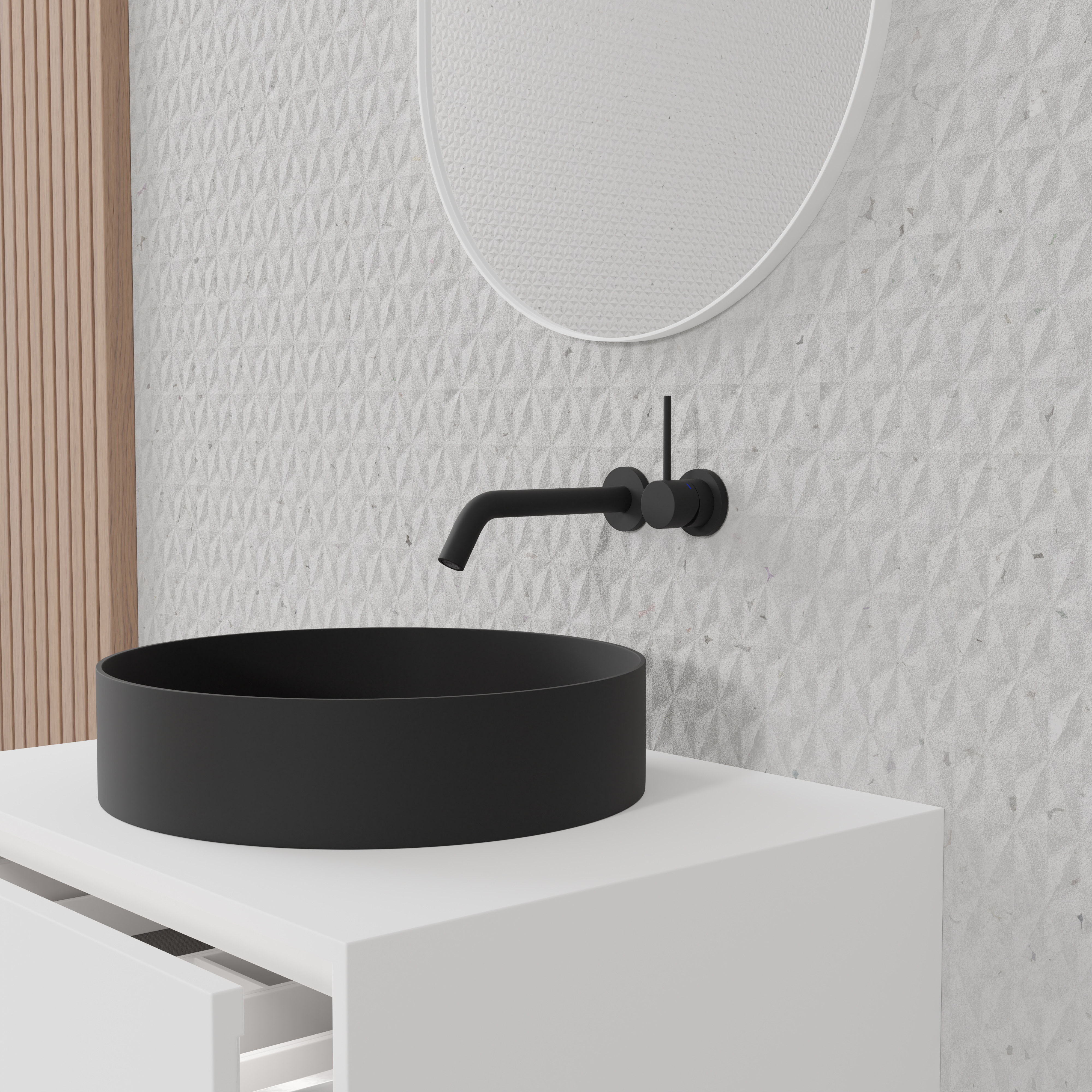 Tvättställsblandare Scandtap Steel Harmonized 1 Coal Coal/Mattsvart