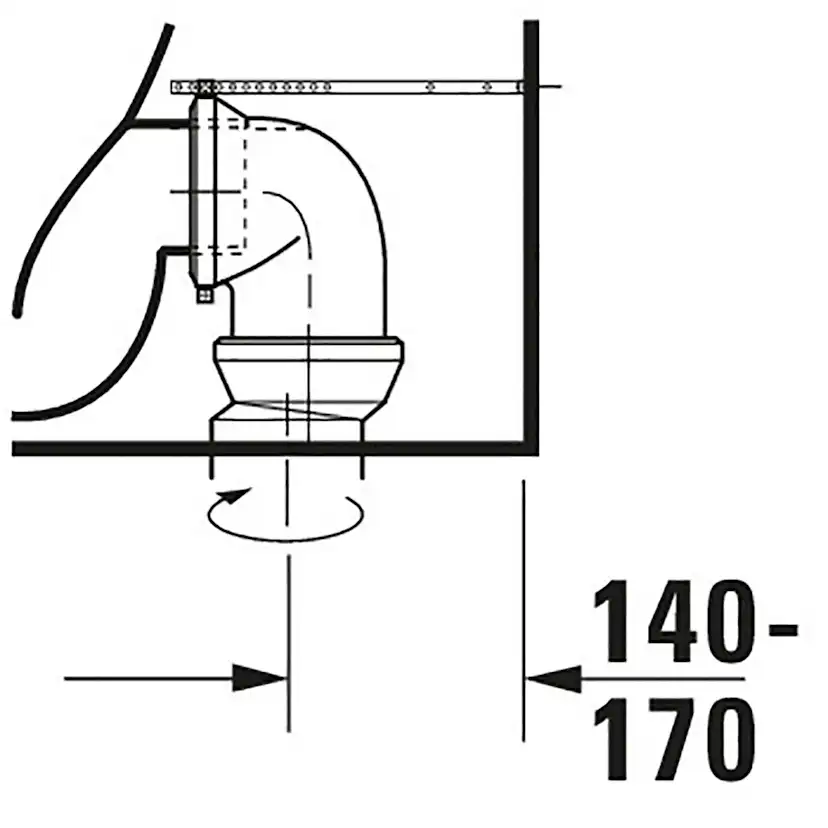 Toalettstol Duravit ME by Starck 217009