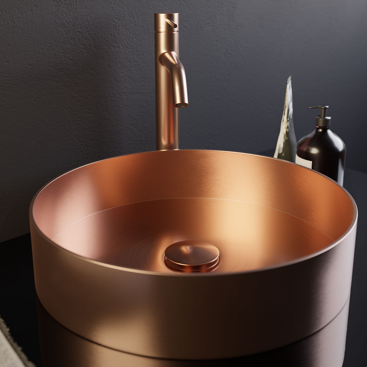 Tvättställsblandare Scandtap Steel Voyage High