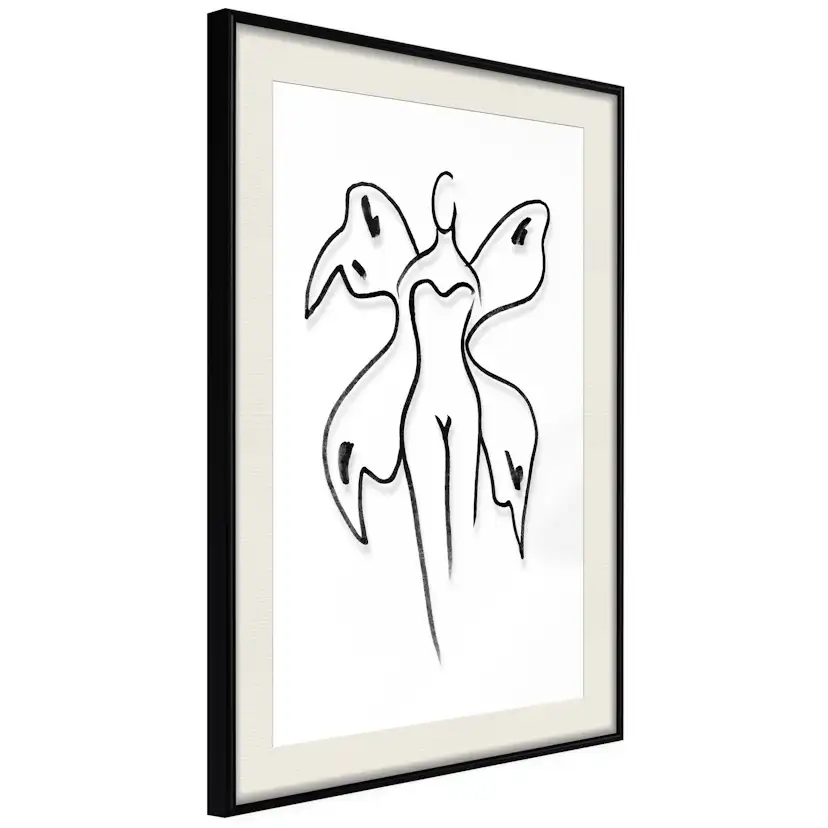 Poster Artgeist Affisch Butterfly Woman