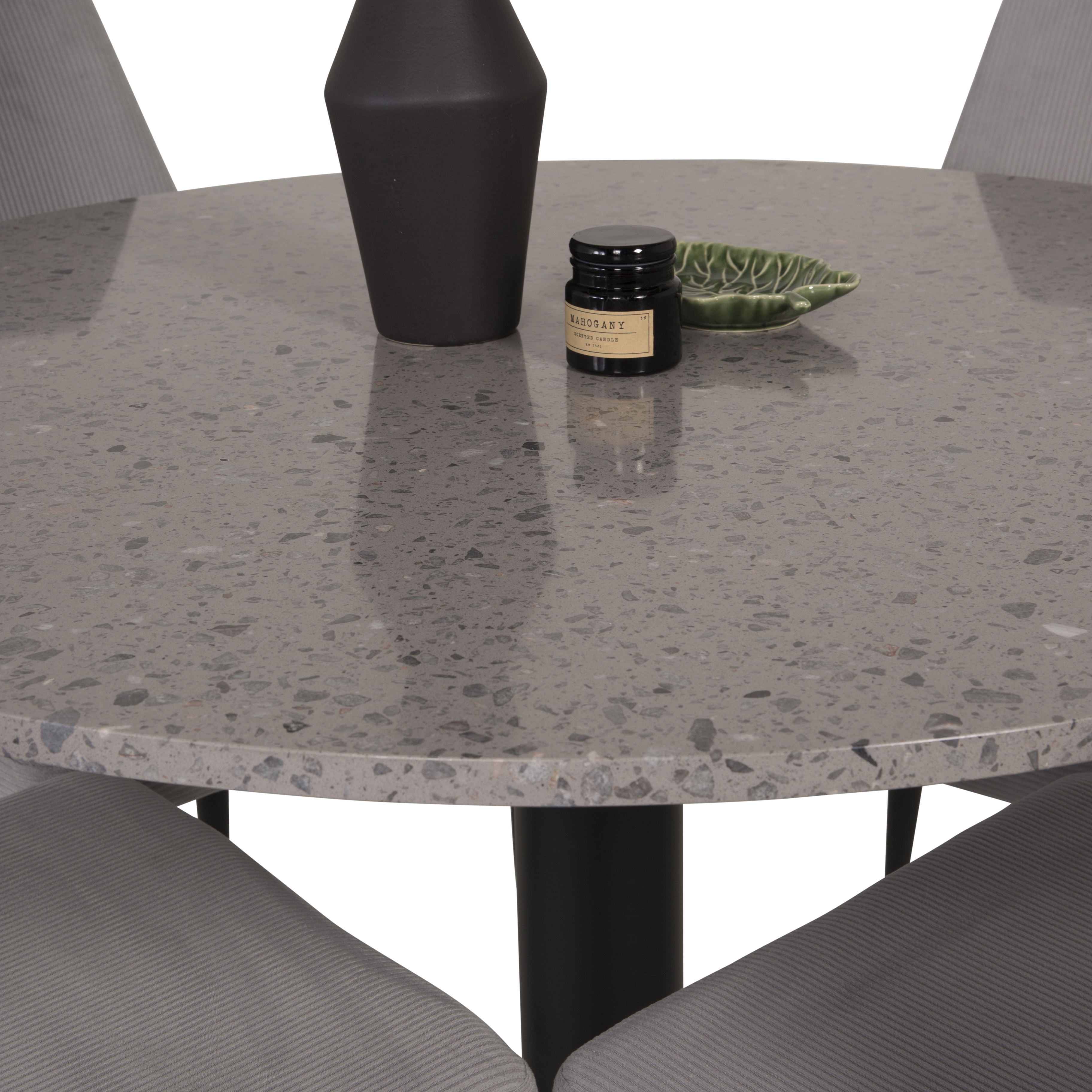 Matgrupp Venture Home Roxanna Grå Bord med 4 Laura Stolar Manchester