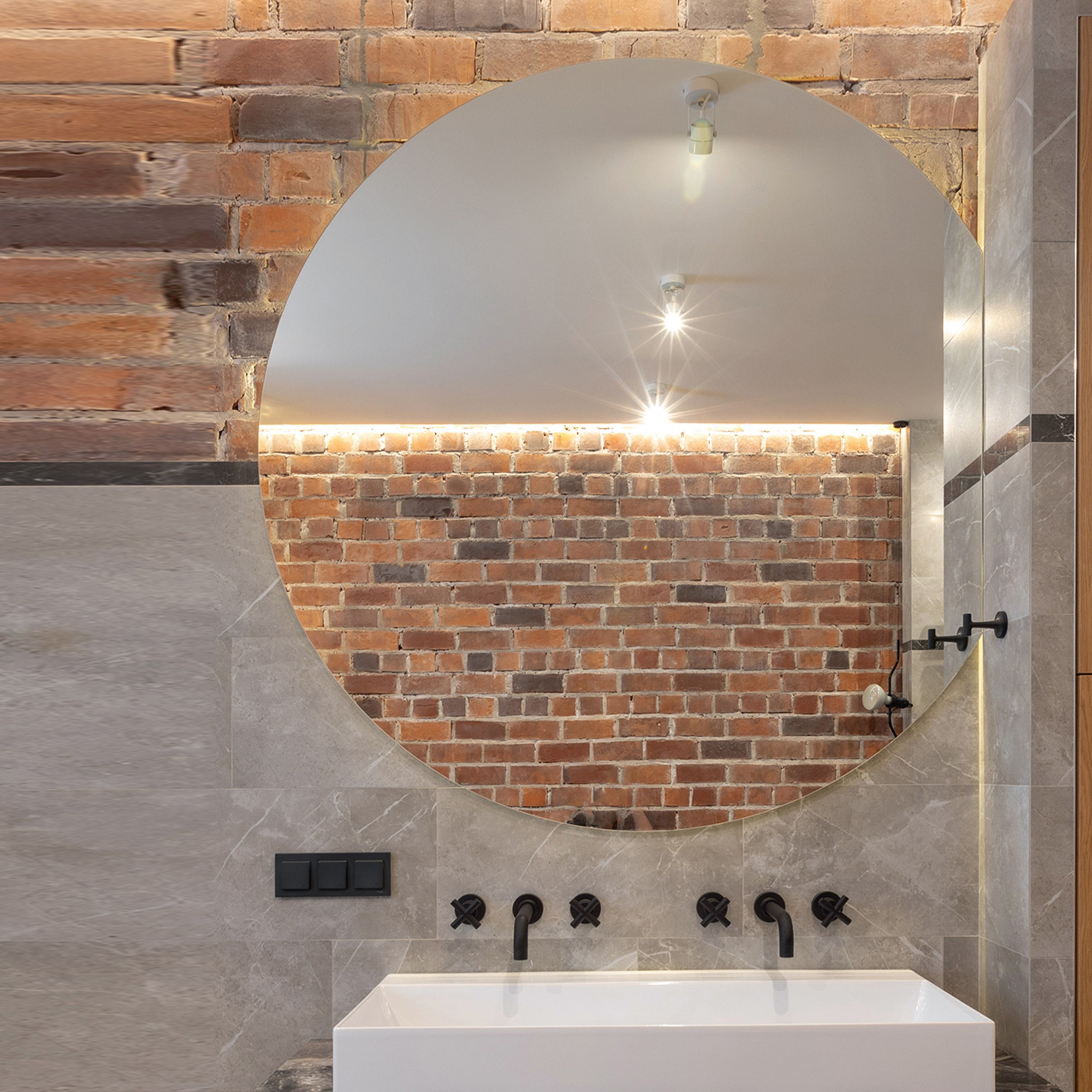 Spegel Vidi Corte med LED-belysning