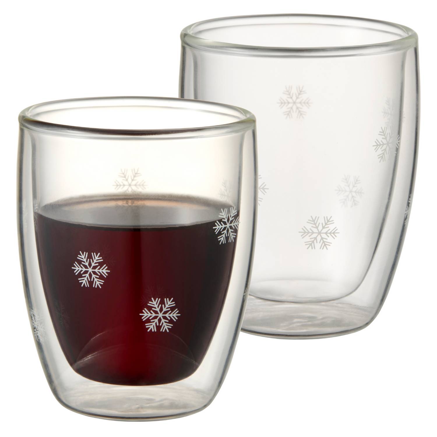 Glöggmugg Dorre Snöstjärna Dubbelväggigt Glas 2-pack