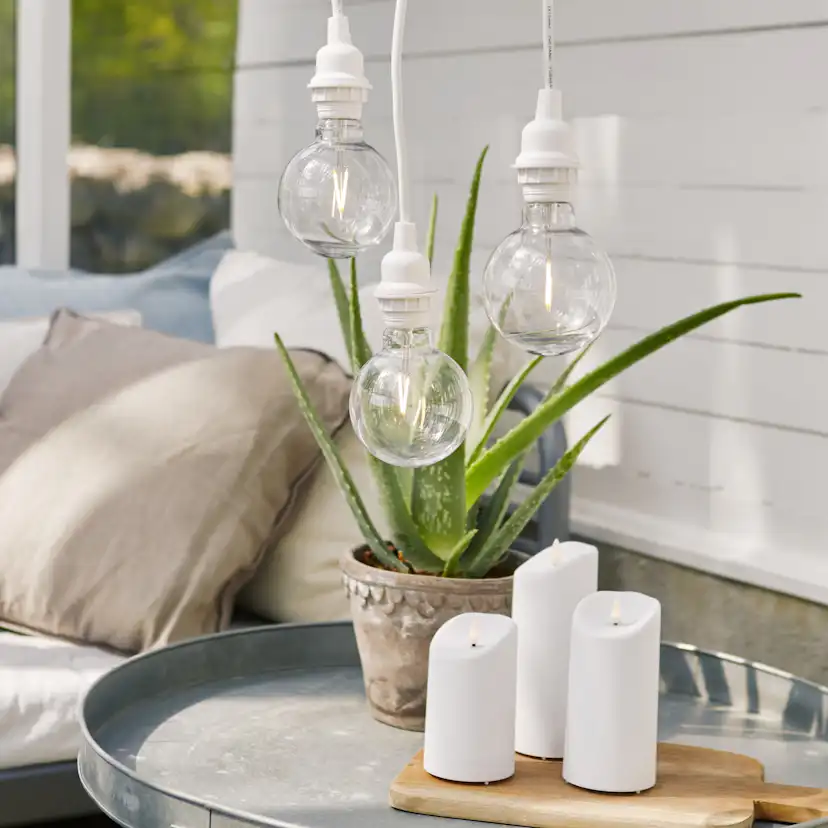 Blockljus Star Trading Flamme LED