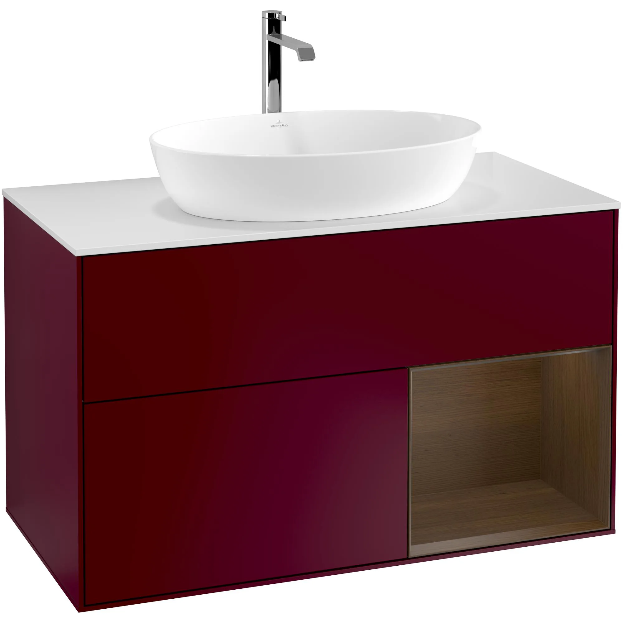 Tvättställsskåp Villeroy & Boch Finion med 2 Lådor Hylla och Bänkskiva för Fristående Tvättställ från Artis & Collaro
