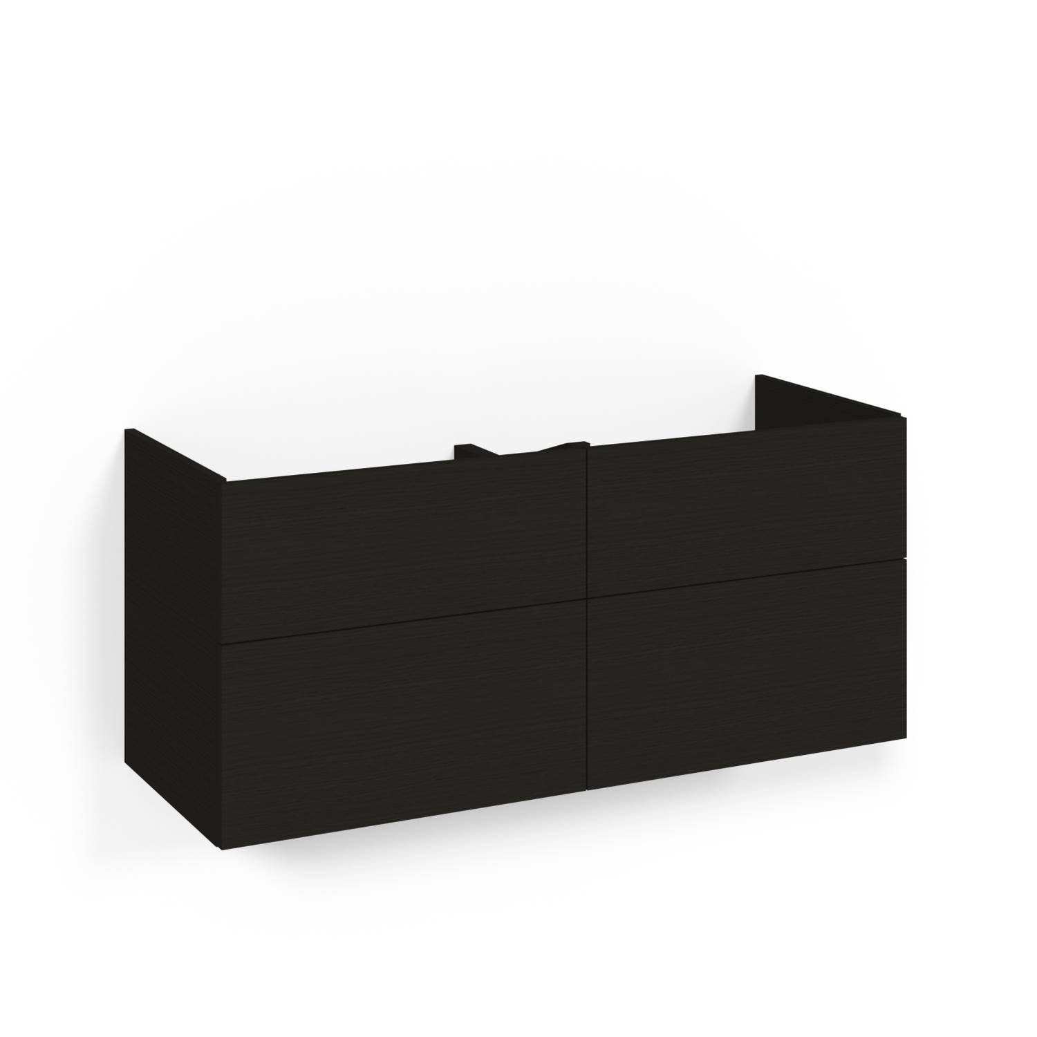 Crown Ud. 120x45D Sv.Ek 4L Pla Bredd: 1200, Svart Ek, Handtag: Nej