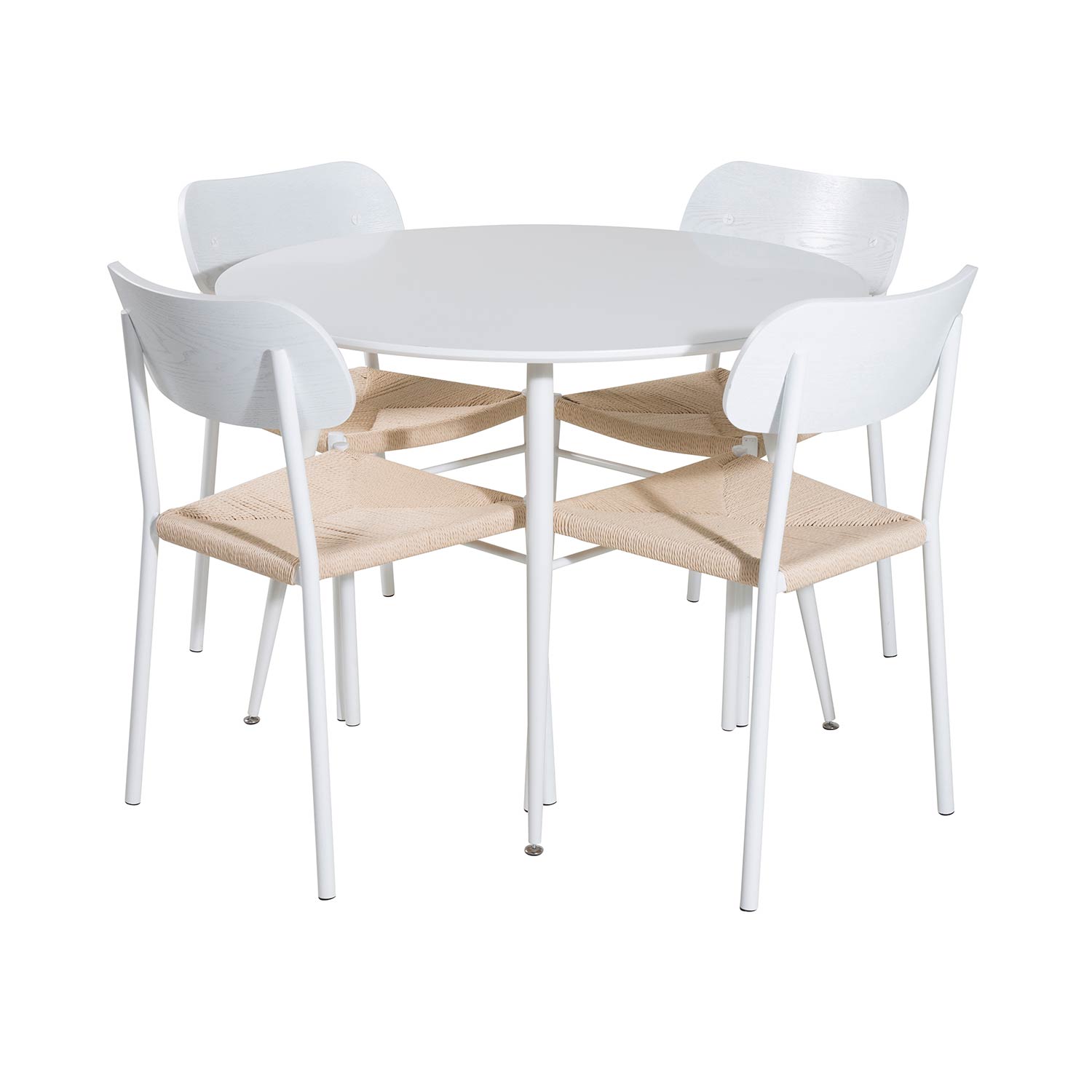 Matgrupp Venture Home Plake med 4 Peggy Stolar Runt