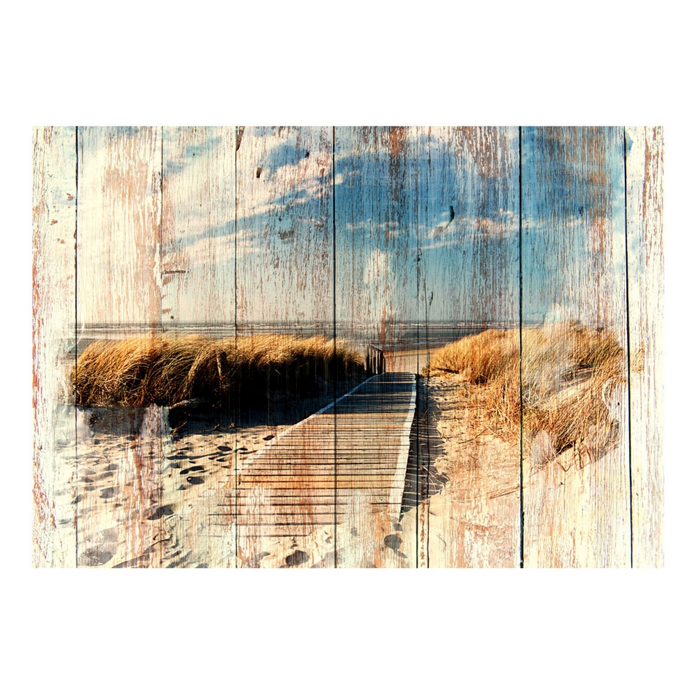 Fototapet Arkiio Självhäftande Wooden Beach