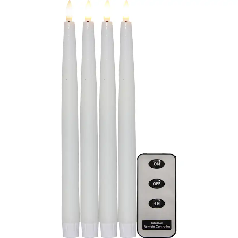 Antikljus Star Trading Flamme 4-pack 28,5 cm