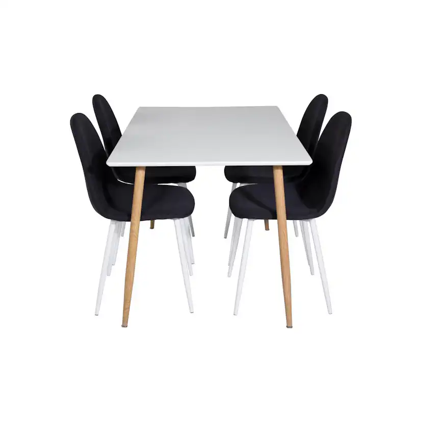 Matgrupp Basic Home Pontus Rektangulärt Matbord 120 cm med 4 Ypas Matstol