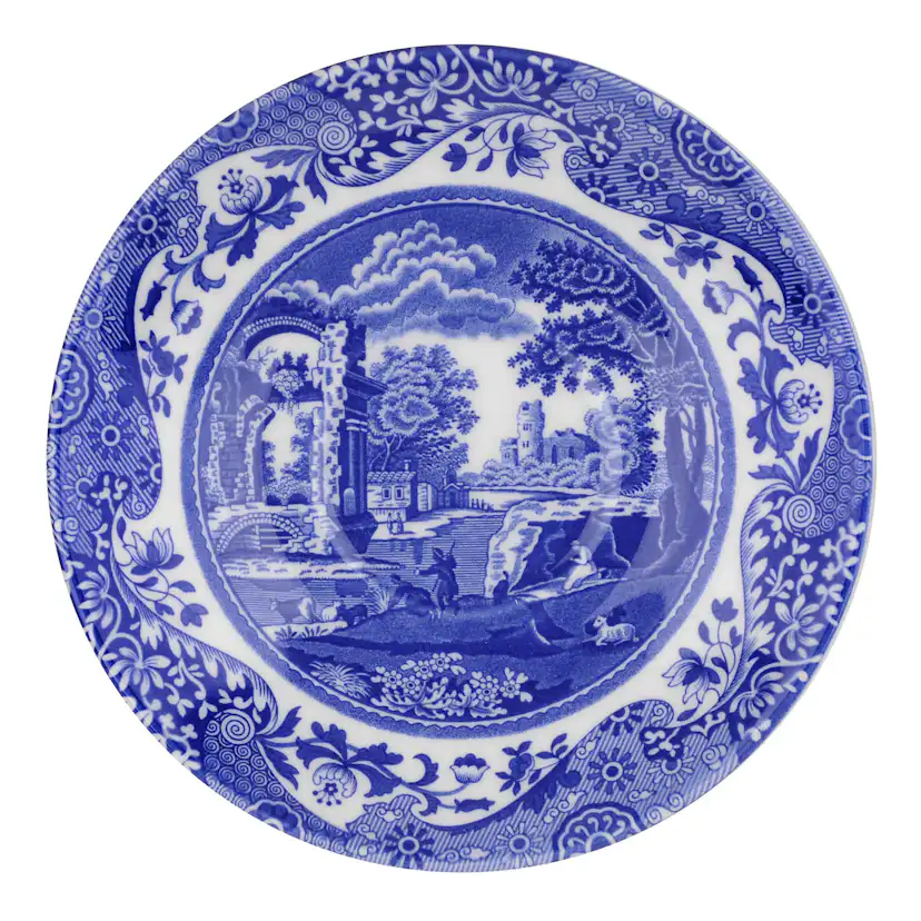Frukostkopp Spode Blue Italian med Fat