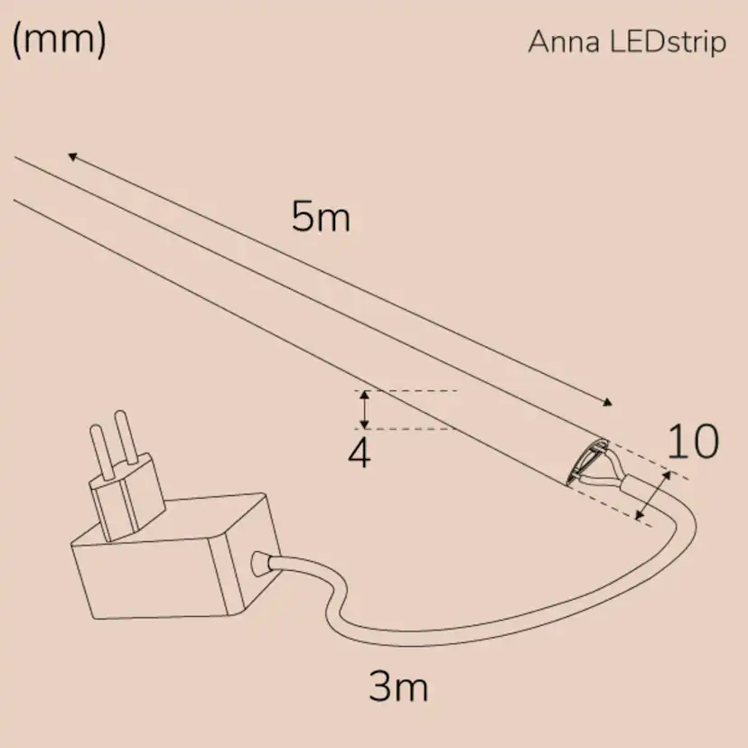 Ledstrip Llitt Anna Kit COB Milky IP65