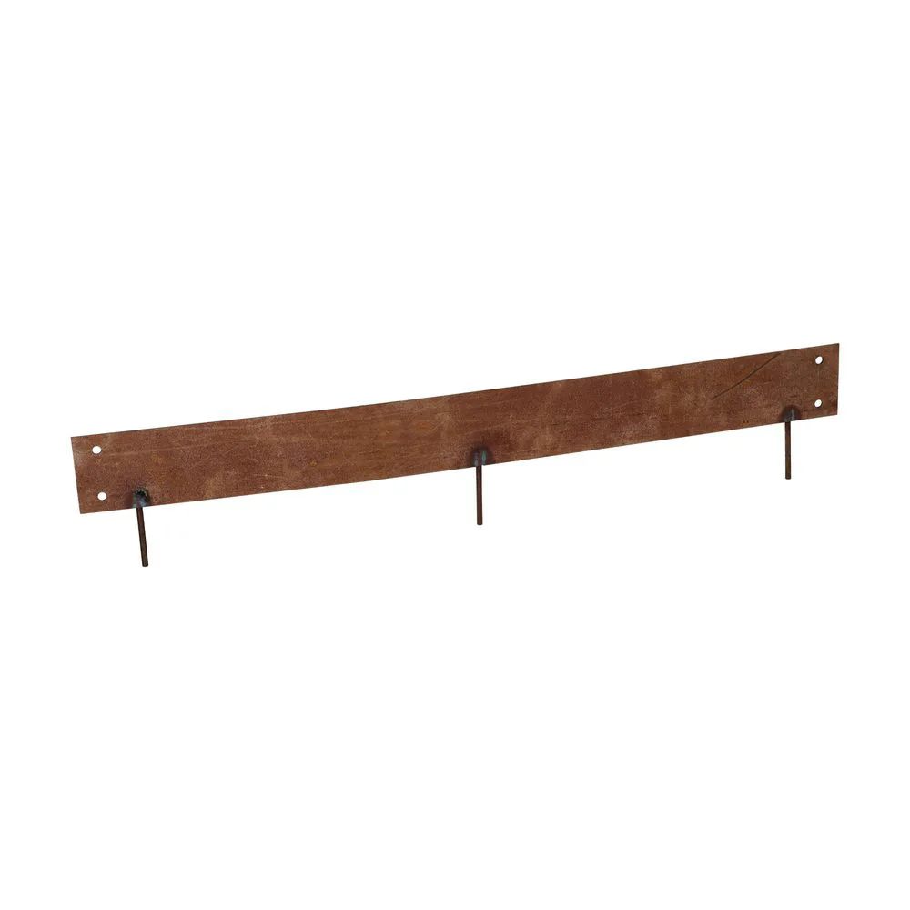 Rabattkant Skotte Garden Corten Odlingskant 4-pack, Rostfärg, 18x100 cm