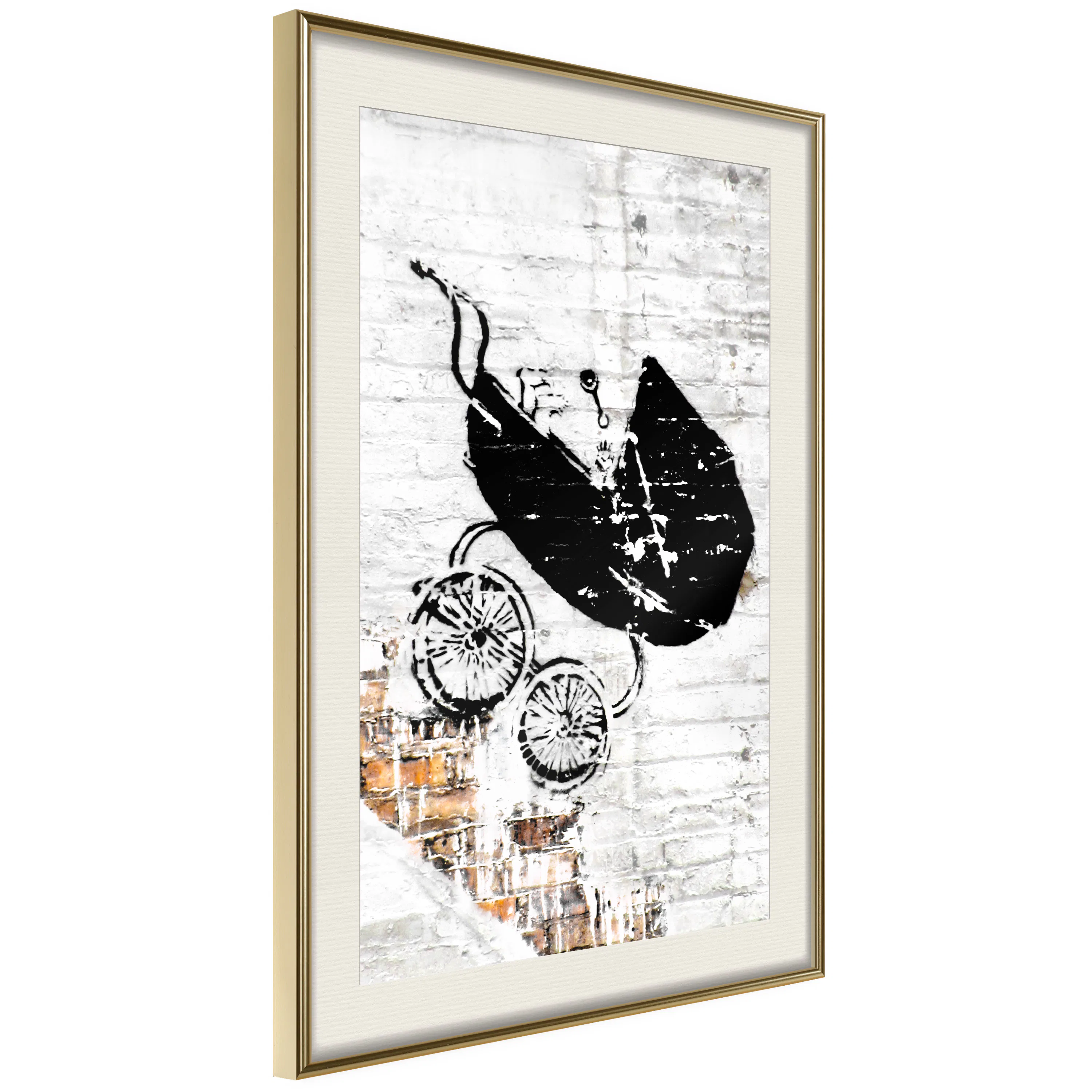 Poster Artgeist Affisch Speeding Stroller