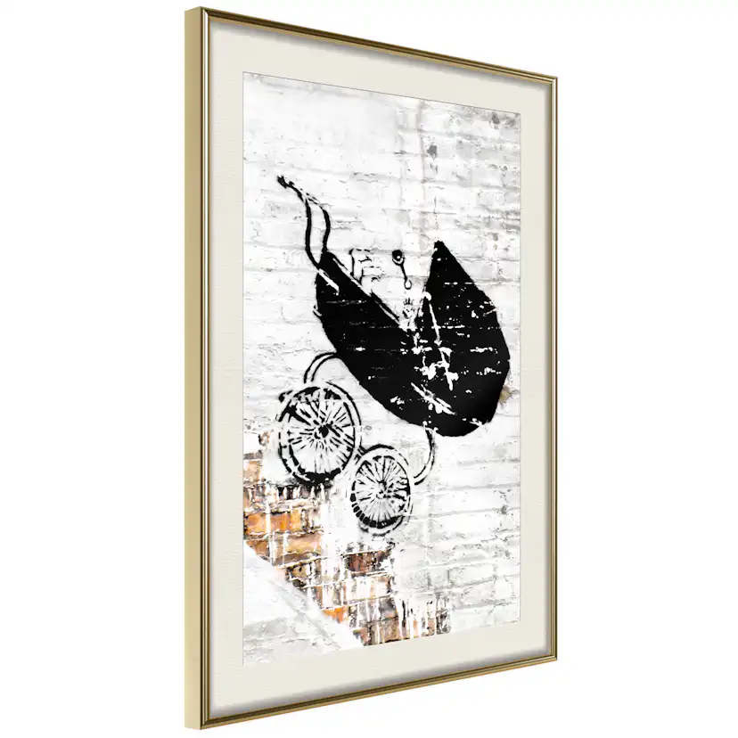 Poster Artgeist Affisch Speeding Stroller