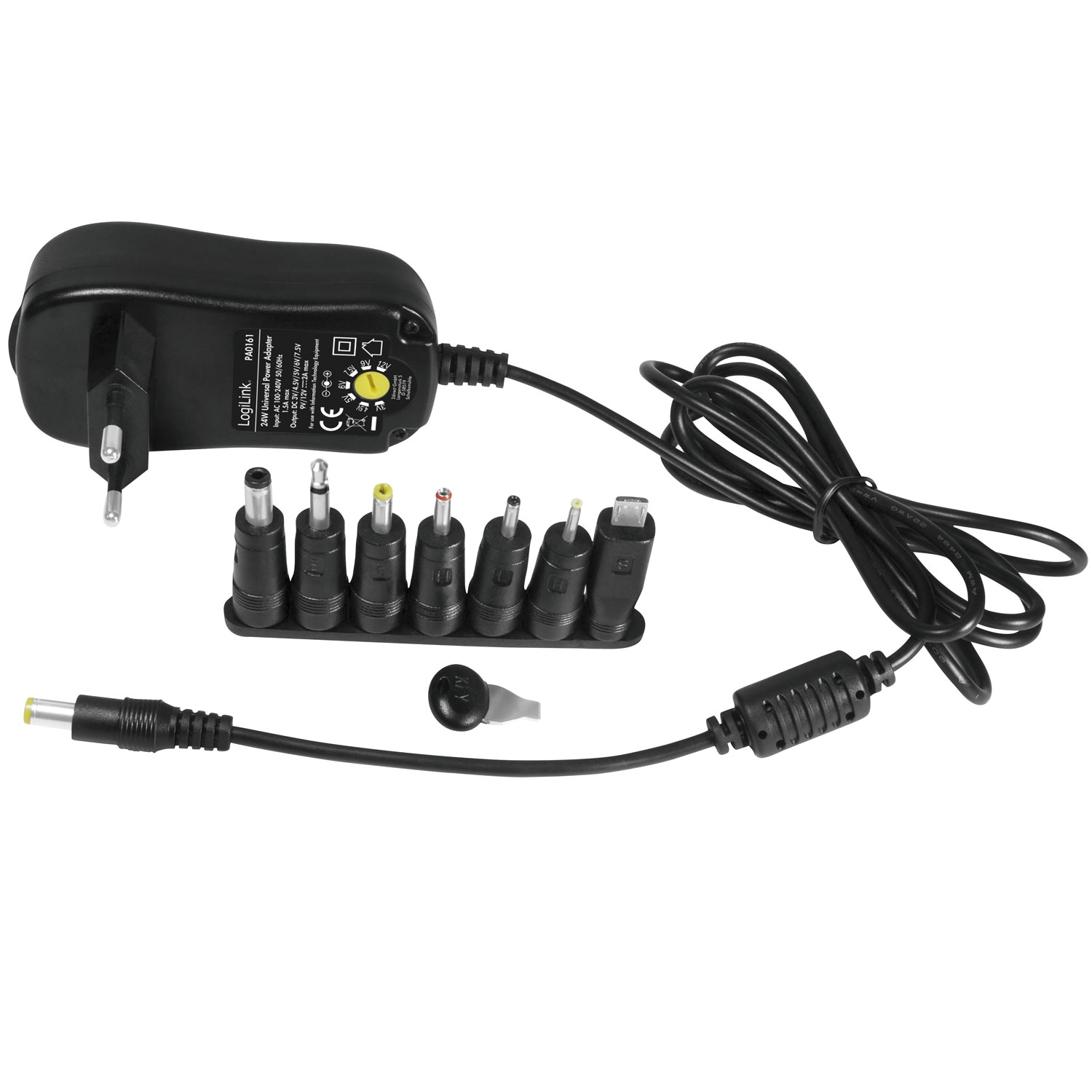 Nätadapter LogiLink 230V - 3-12V 2A 24W