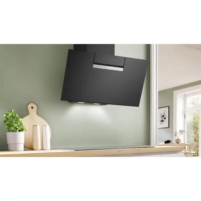 Köksfläkt Bosch DWK87FN60 Vägghängd Svart med WiFi och EcoSilence Drive