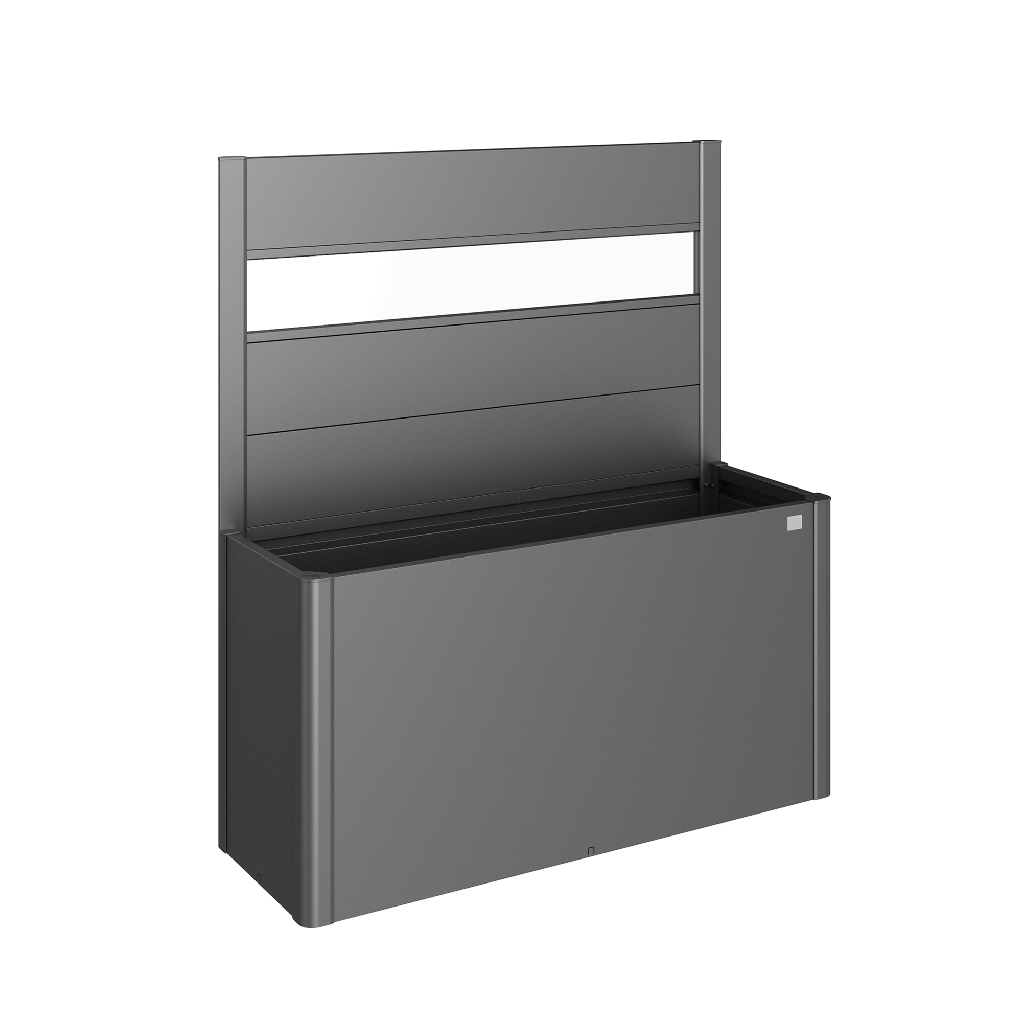 Skärmvägg Biohort till Belvedere Planteringslåda med Akrylglas 91x4x152 cm