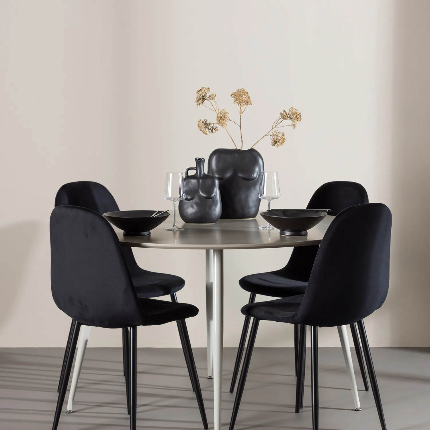 Beige/Svart