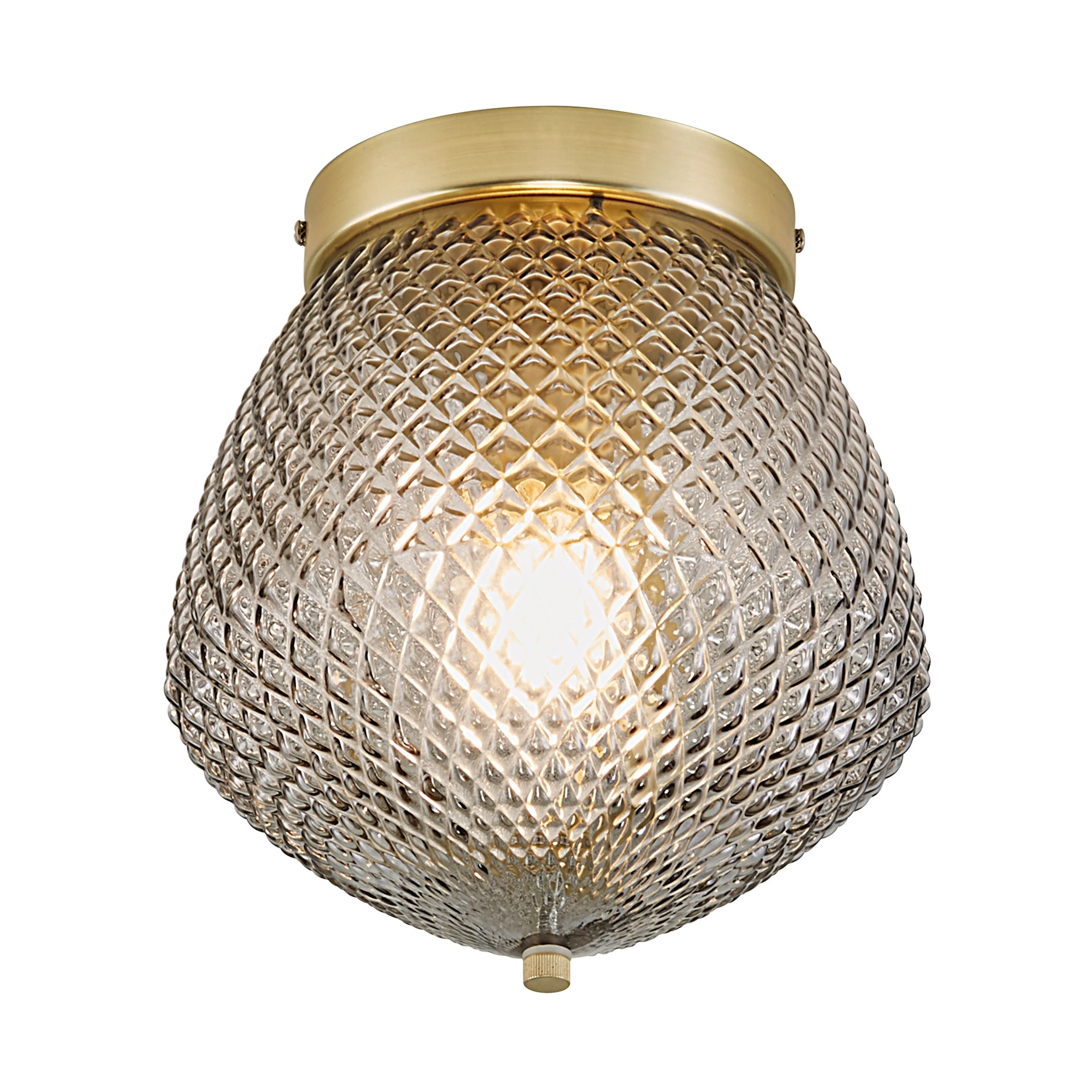 Takplafond Nordlux Orbiform Mässing & Rökfärgad Glas med Dimbar Funktion