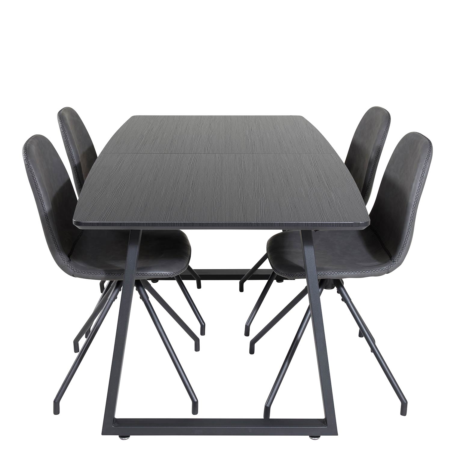 Matgrupp Venture Home Ina med 4 Pobbie Stolar Konstläder