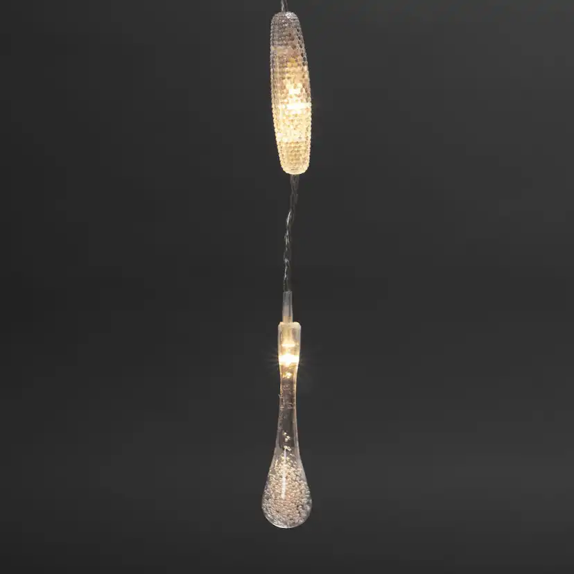 Gardinslinga droppar 140 LED Varmvit, H: 1400 mm