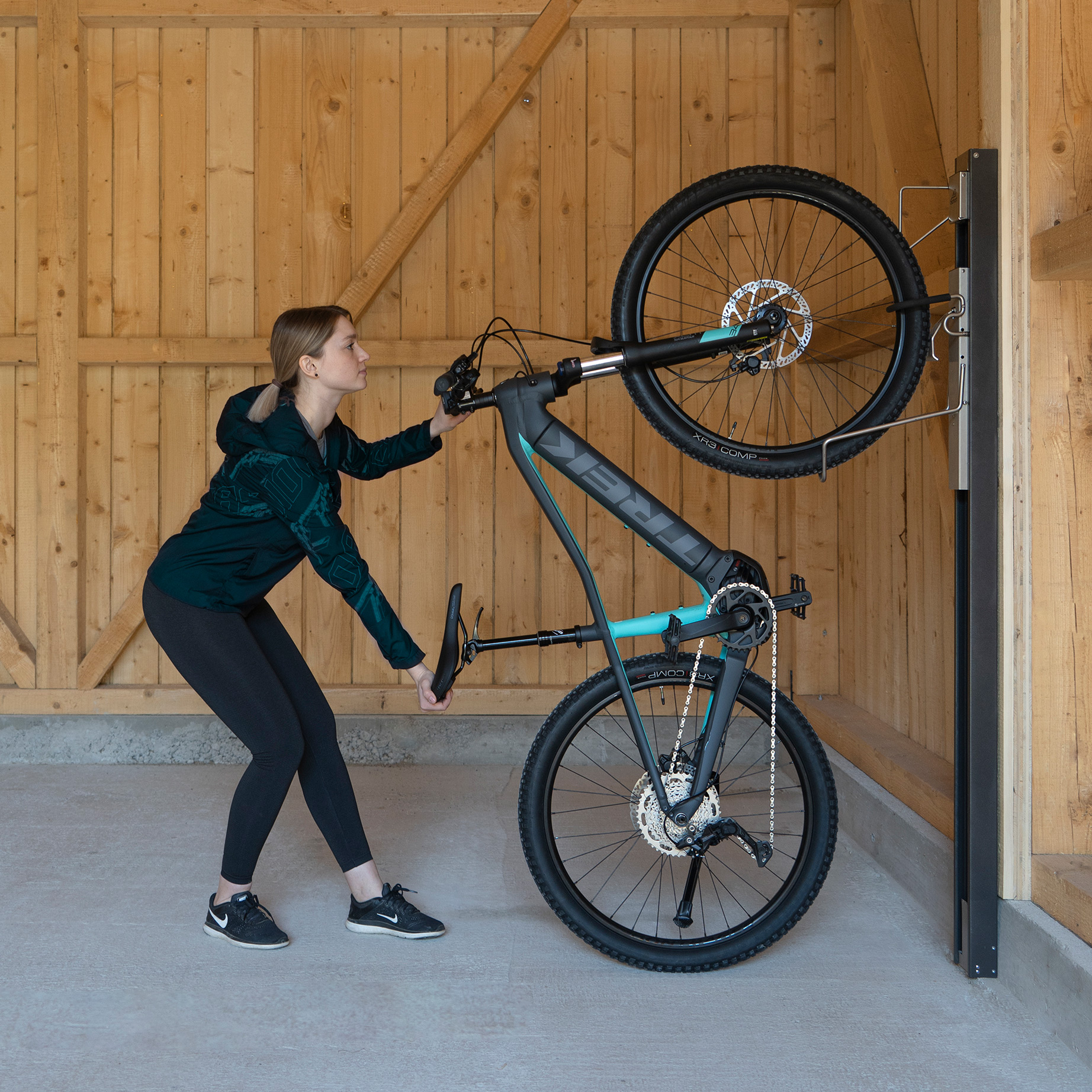 Cykelhållare BikeLift för Väggmontering Standard Mörkgrå
