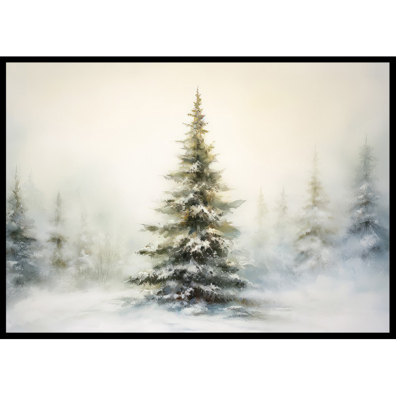 Poster Gallerix Winter Morning Pine Tree