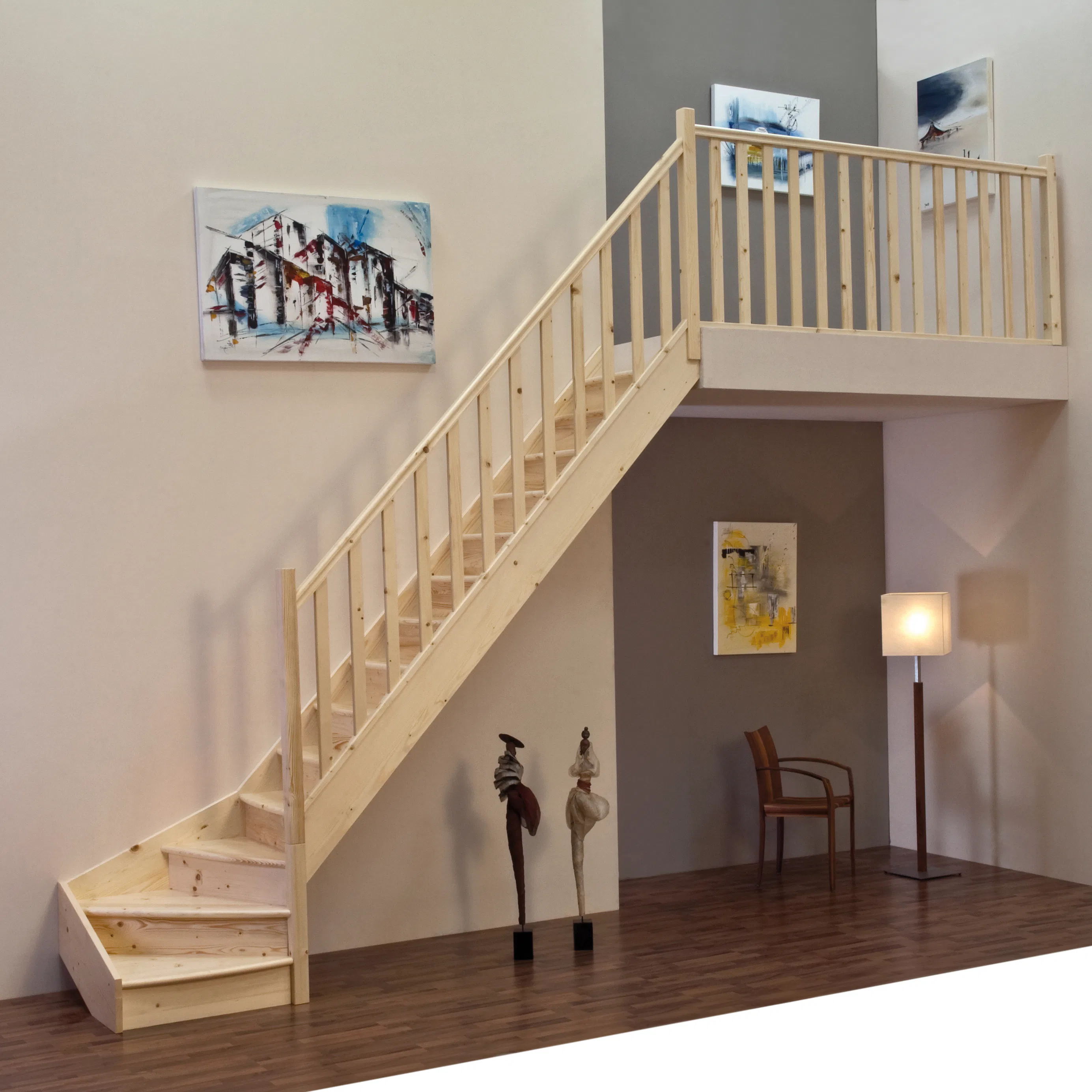 Lofttrappa Byggera Complete L-form