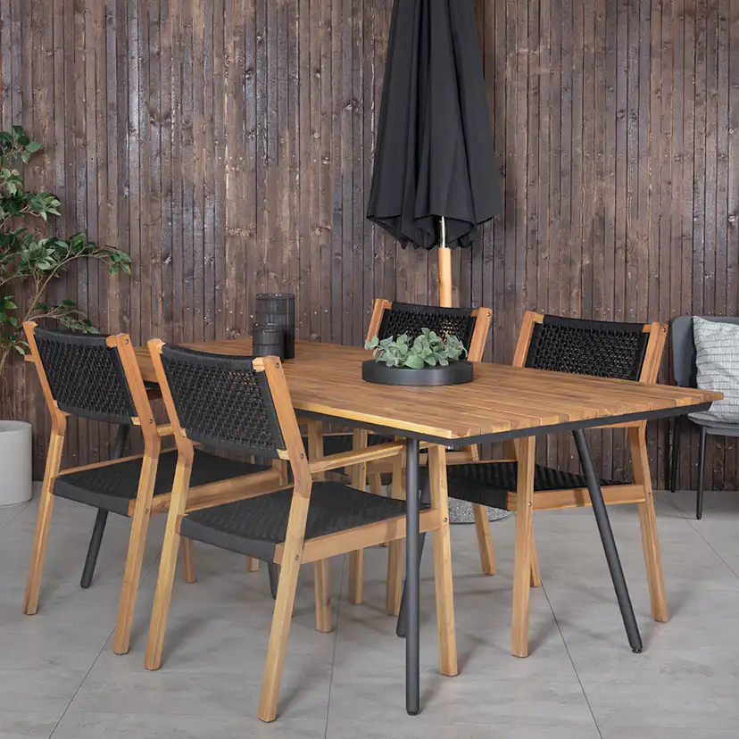Matgrupp Venture Home Chane med 4 Jimbo Matstolar