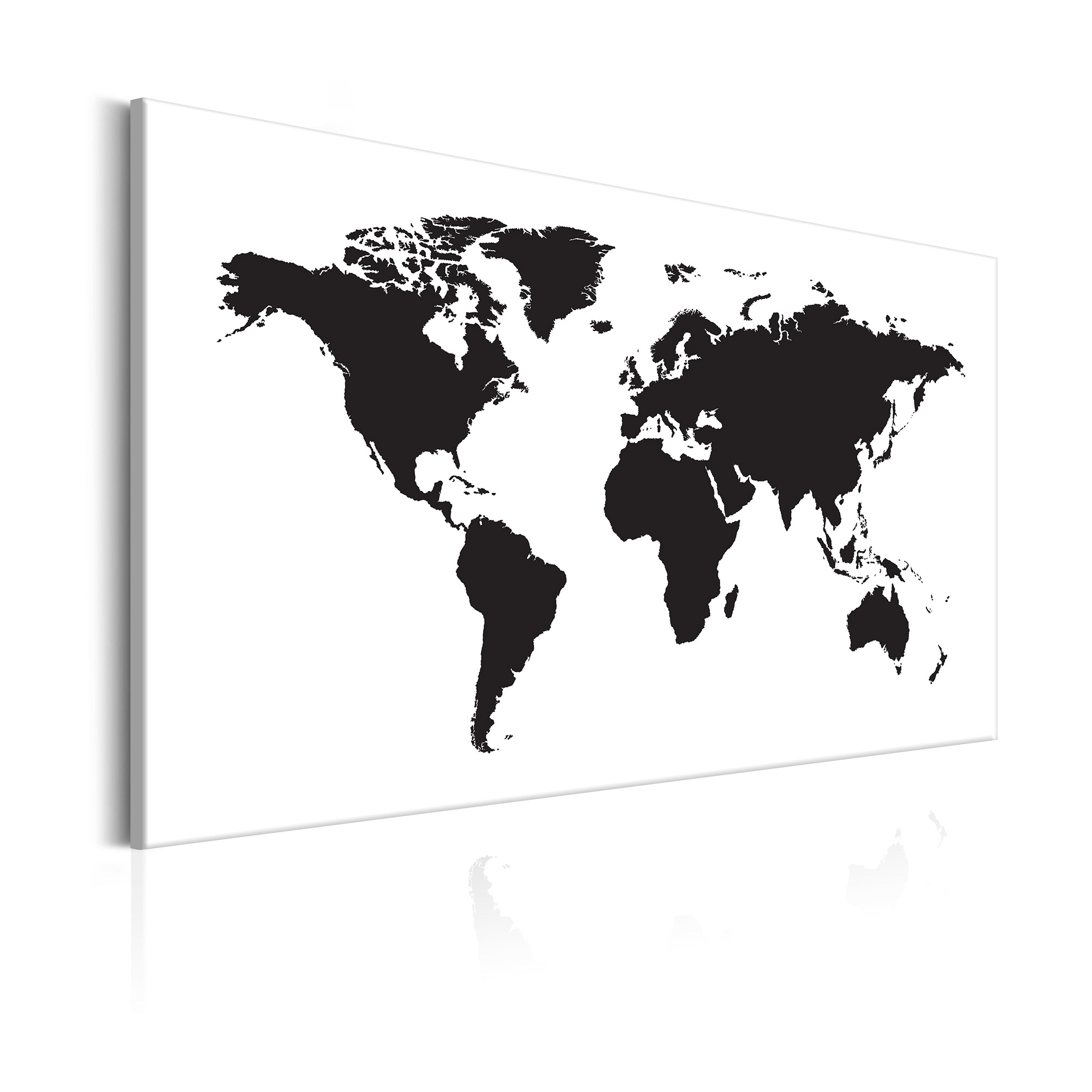 Tavla Arkiio World Map Black & White Elegance