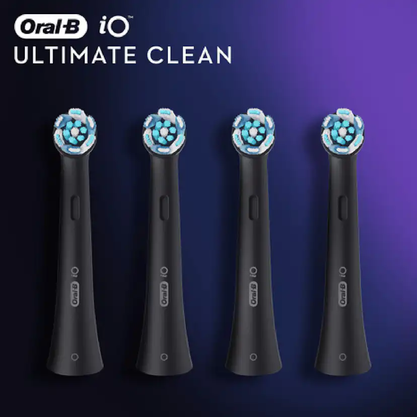 Borsthuvud iO Ultimate Clean Black 4st Svart
