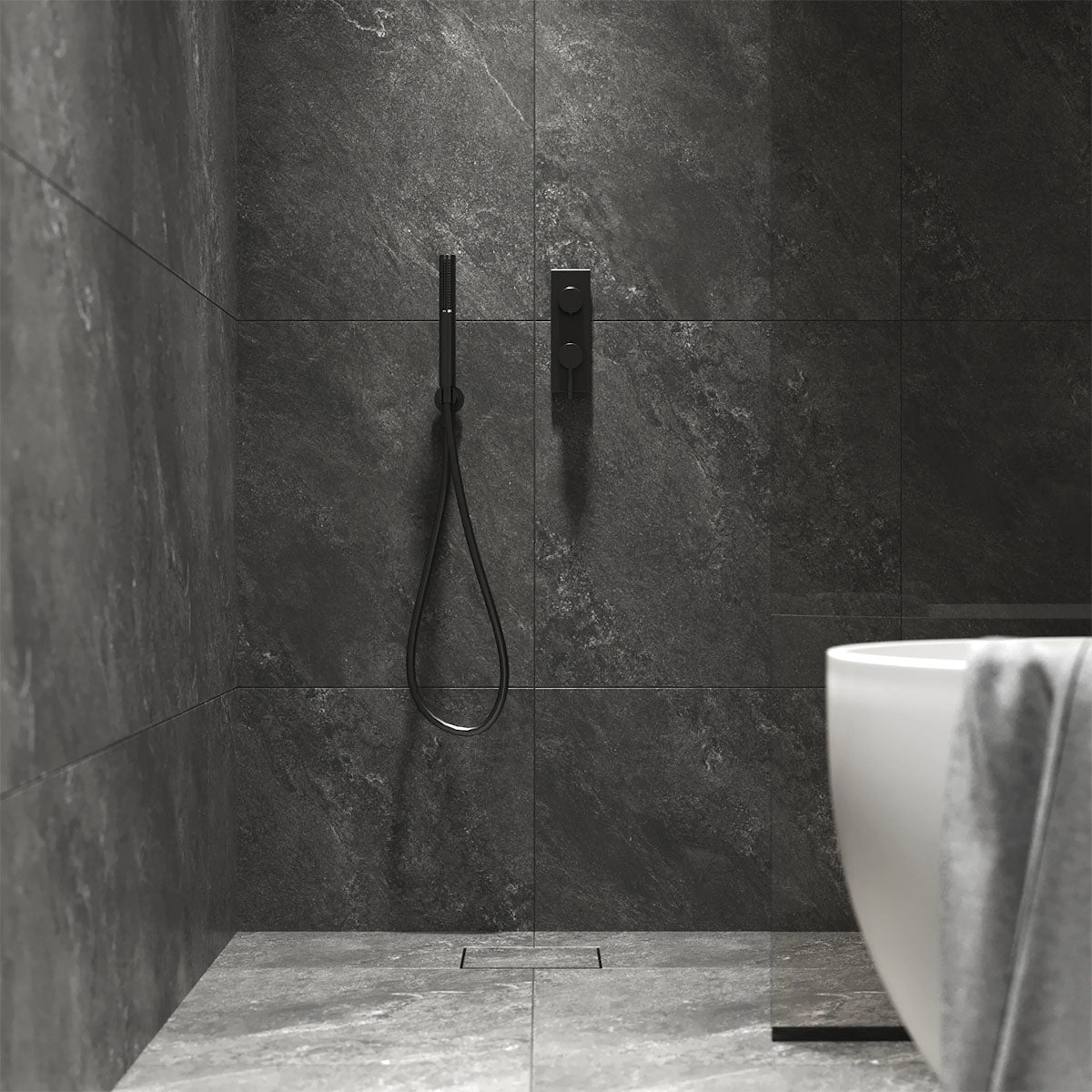 Klinker Tenfors Newport Graphite Marmor Matt 60x60