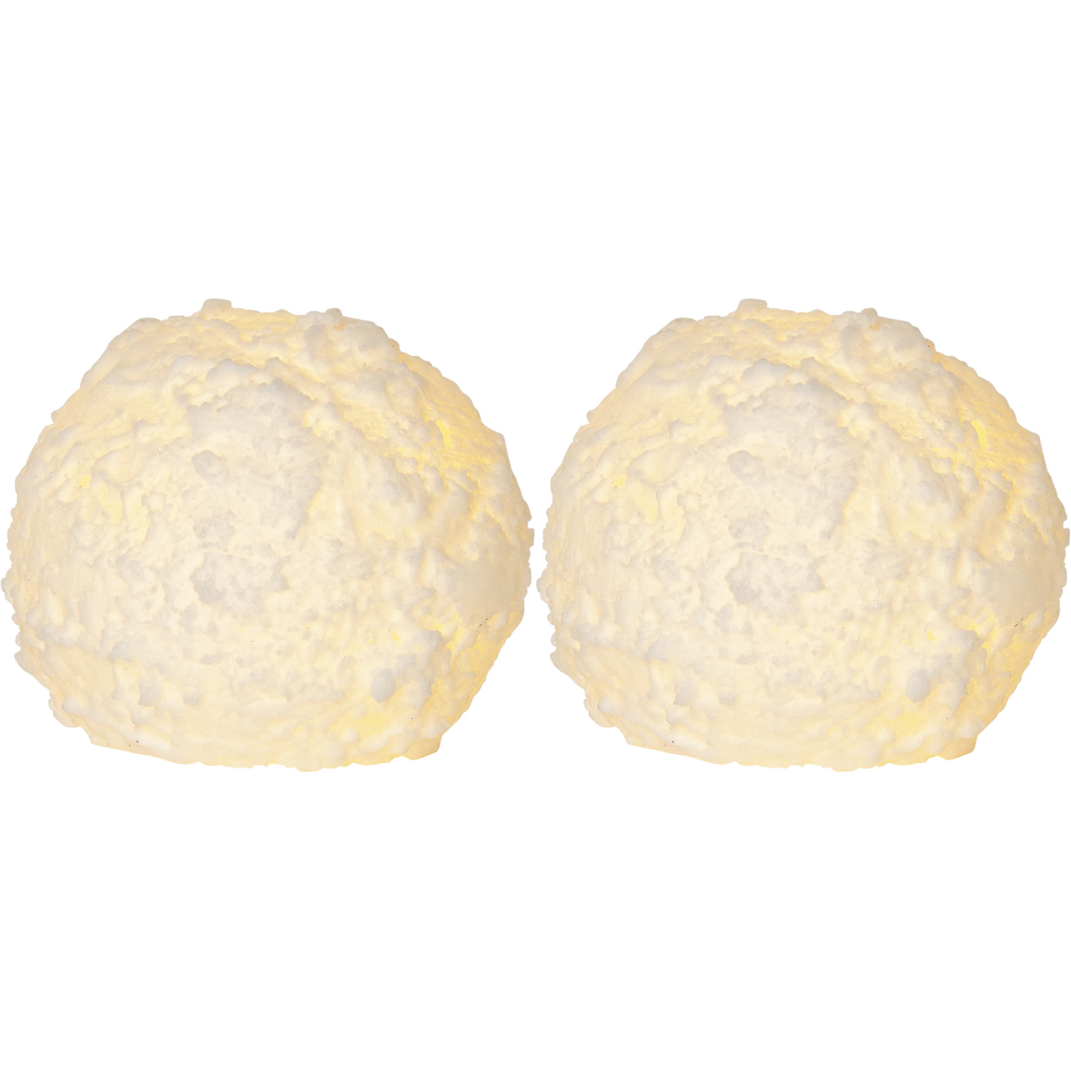 Blockljus Star Trading Snowball LED 2-pack Batteriljus