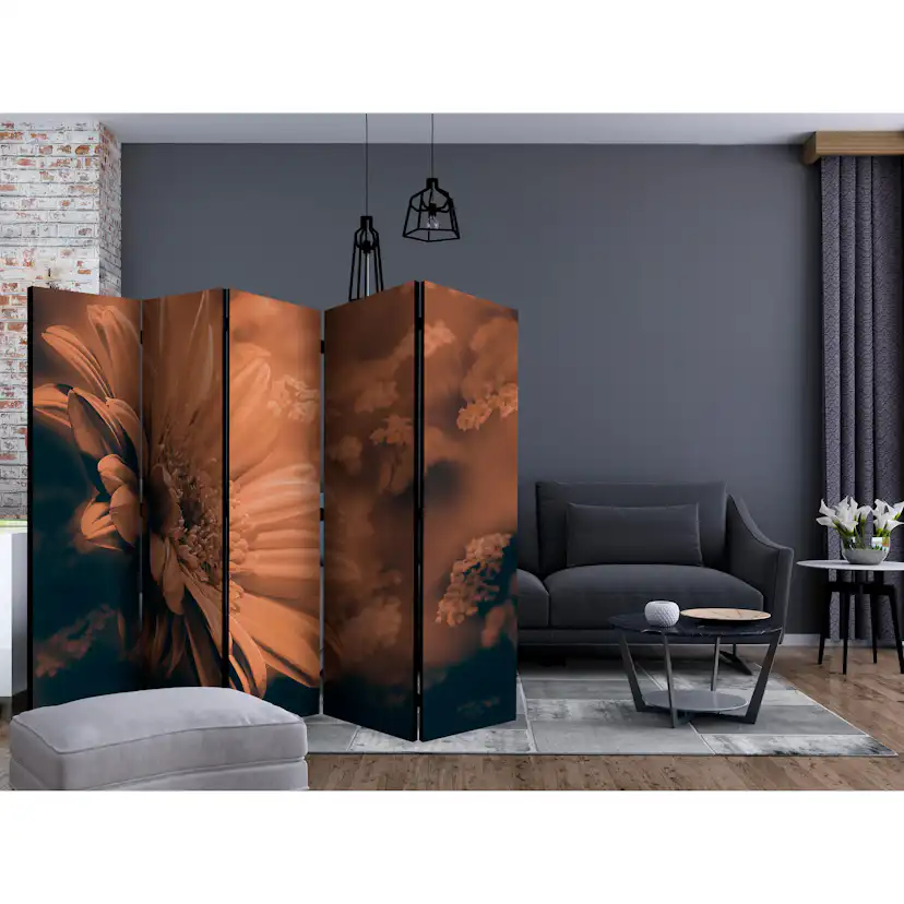 Rumsavdelare Skärmvägg Arkiio Gerbera in Bronze II 225x172 cm
