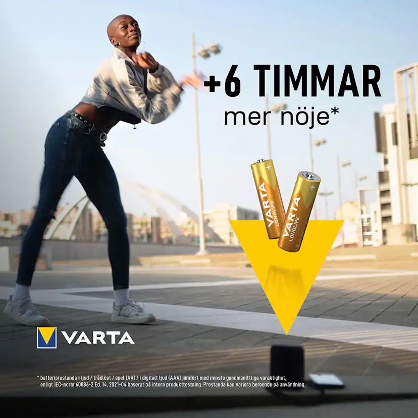 Batteri VARTA Alkaliska Longlife LR6/AA 10-Pack