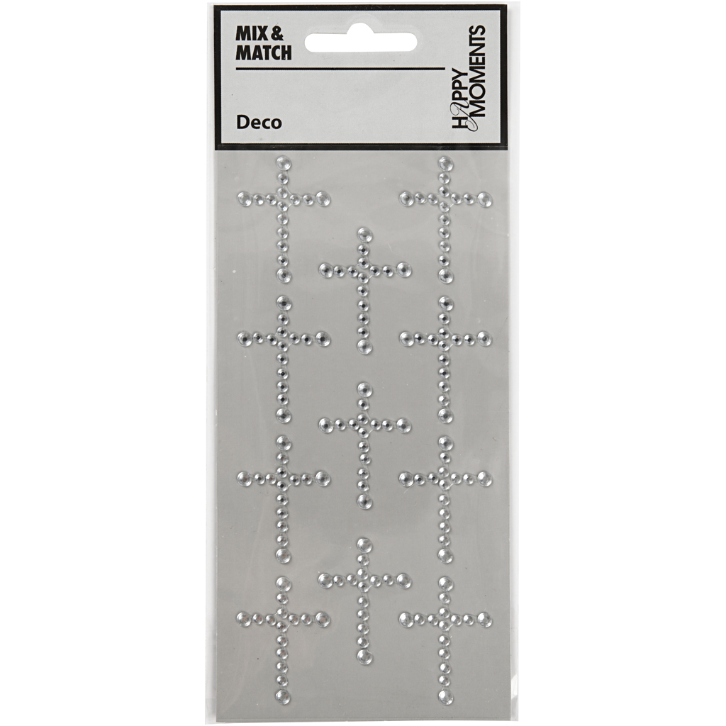 Rhinstenskors Creativ Company Stl 35x25 mm Silver 11 St/1 Förp