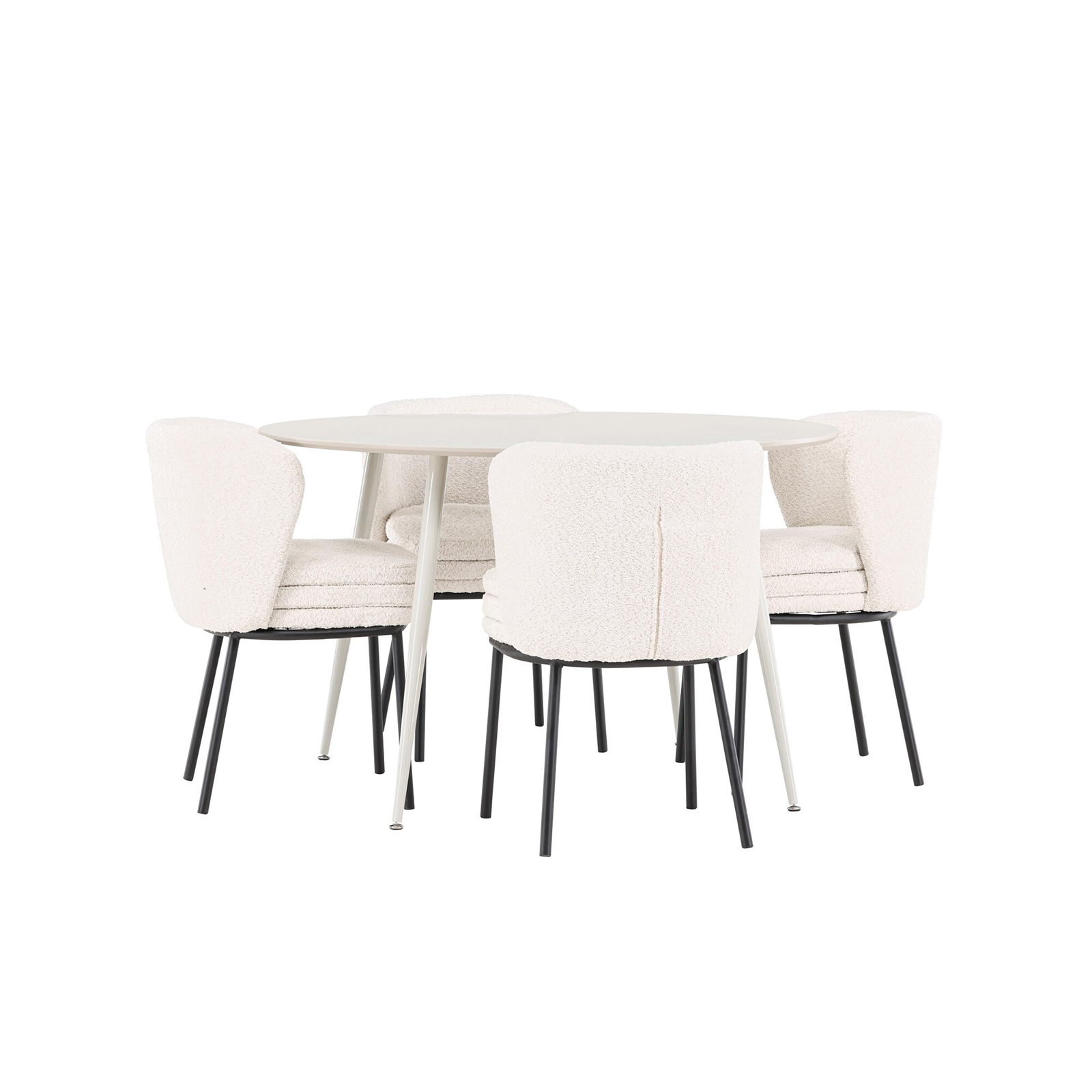 Matgrupp Venture Home Plaza Ø120 med 4 st Agnes Stolar