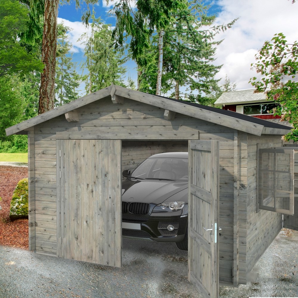 Garage Palmako Roger 19,0 m2 med Takskjutport