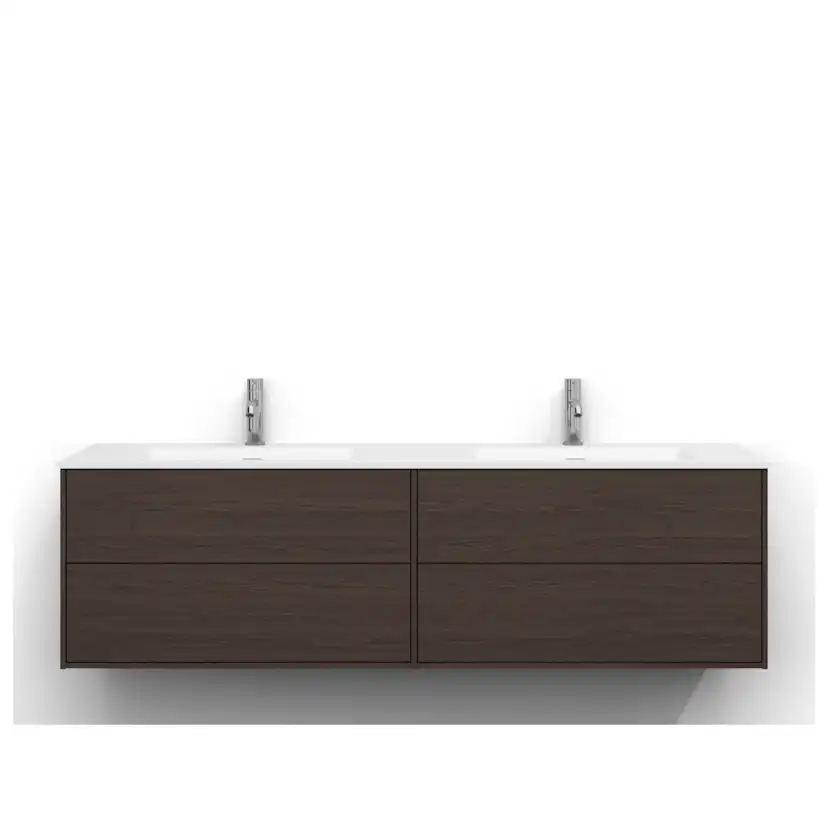 Epos Udel 160 B.Ask 2+2L Psh Brun Ask, Front: Plan med Push-Open