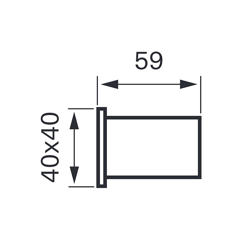 Handduschhållare Tapwell XSUP 030 Square Krom