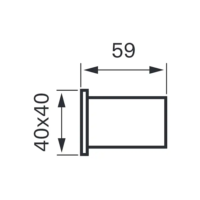 Handduschhållare Tapwell XSUP 030 Square Krom