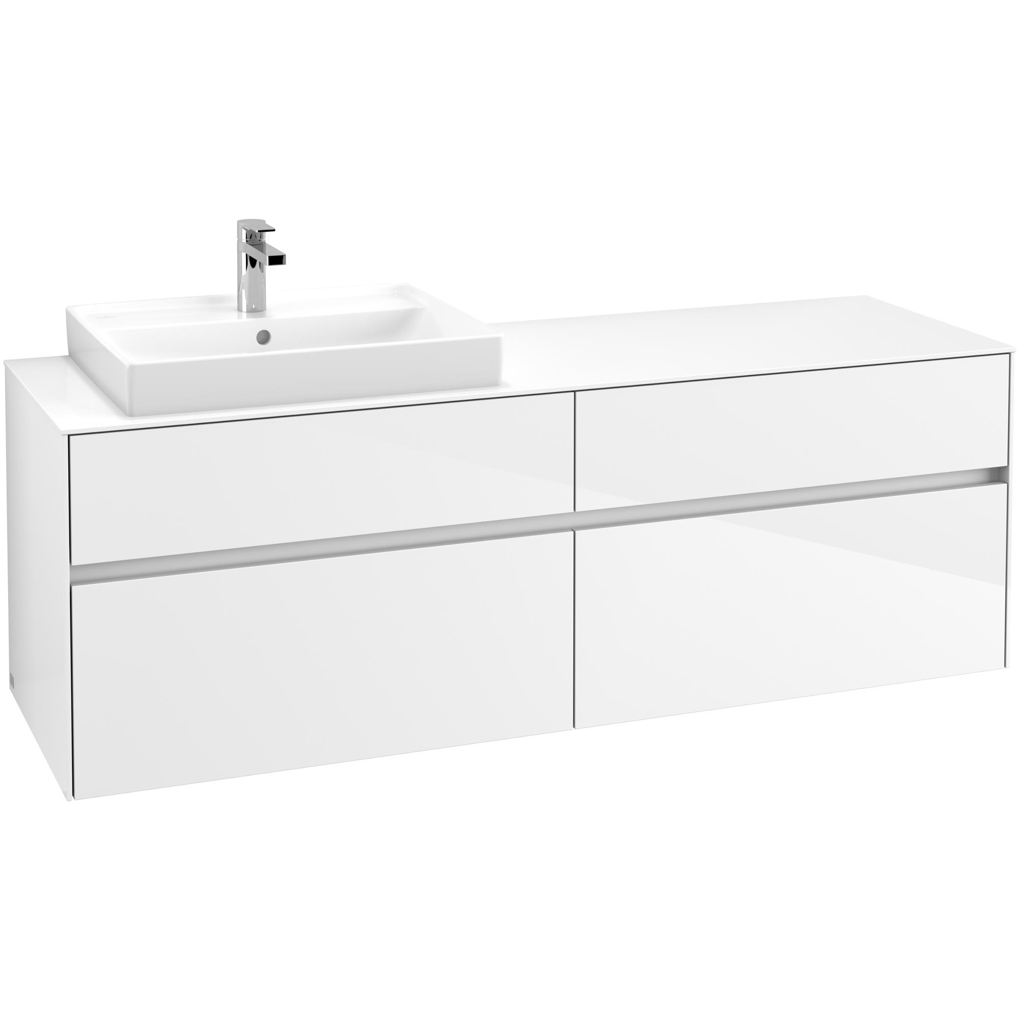 Tvättställsskåp Villeroy & Boch Collaro 160 cm med 4 Lådor för Ovanpåliggande Tvättställ