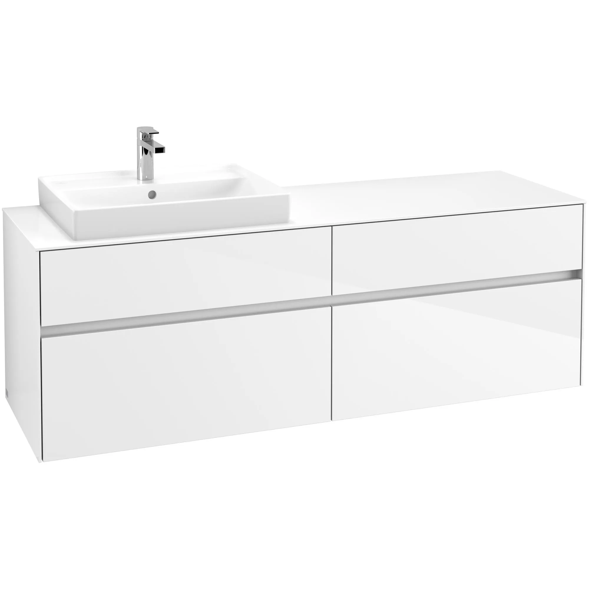 Tvättställsskåp Villeroy & Boch Collaro 160 cm med 4 Lådor för Ovanpåliggande Tvättställ