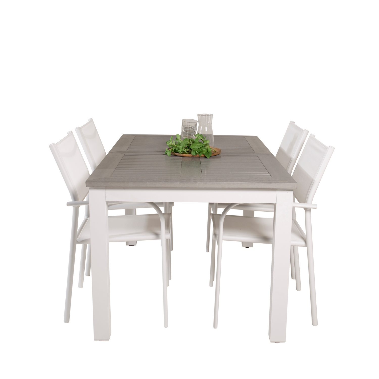 Matgrupp Venture Home Aleyna 152/210 med 4 Siri Karmstolar