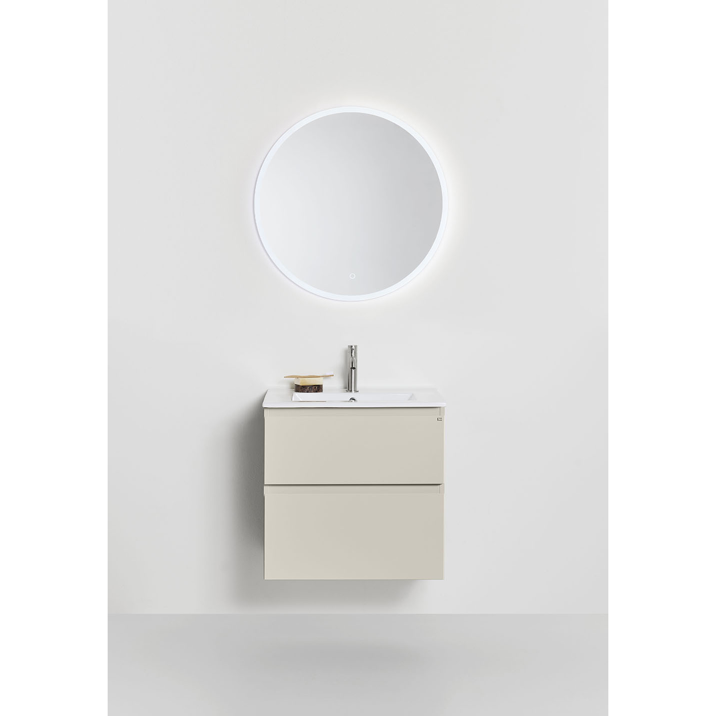 Tvättställsskåp Hafa Go Plus med Tvättställ Beige, B: 610mm