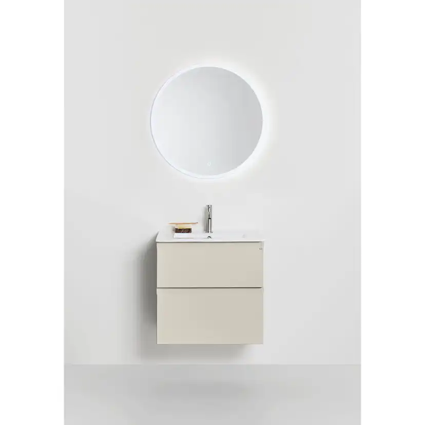 Tvättställsskåp Hafa Go Plus med Tvättställ Beige, B: 610mm
