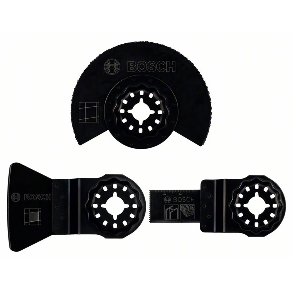 Kakelset Bosch Power Tools 3-delars Starlock Startsats Tiles